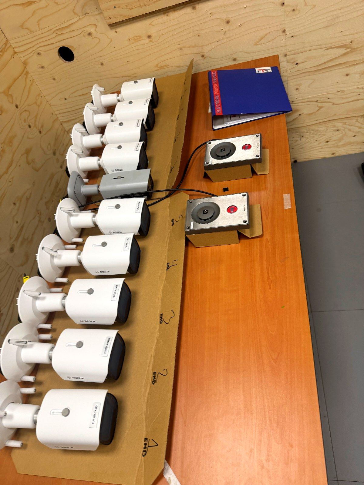 Camera's gereed voor installatie