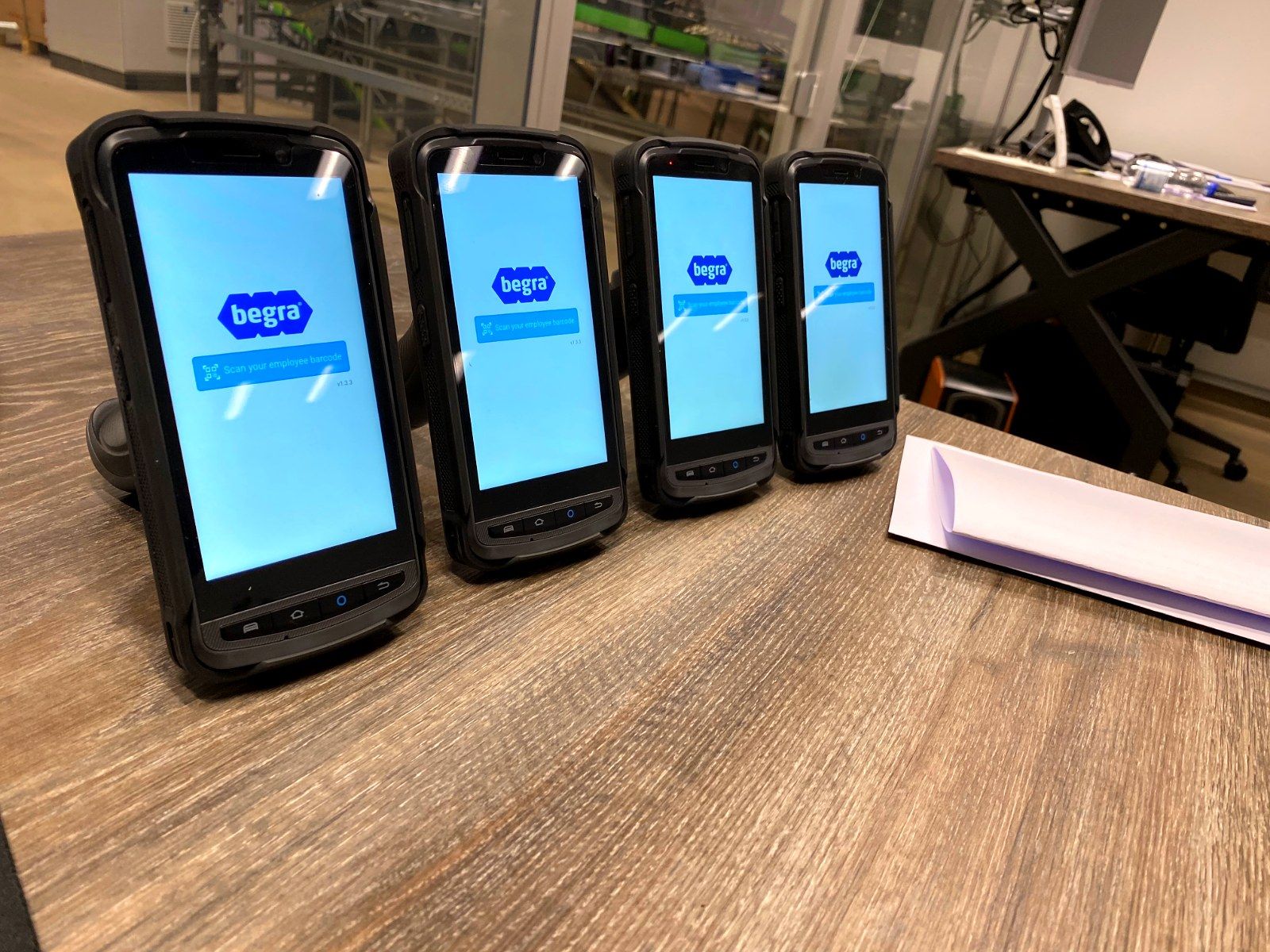 Handterminals met app