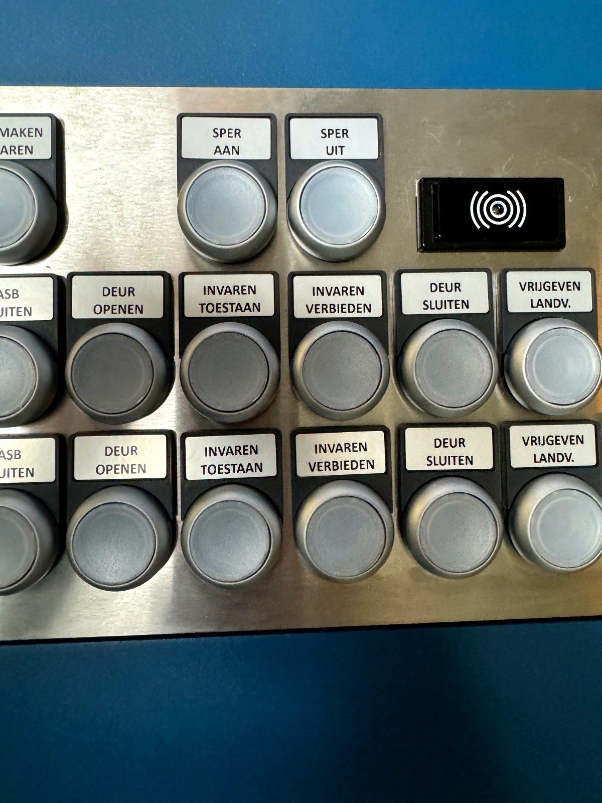 Bedienpaneel drukknoppen