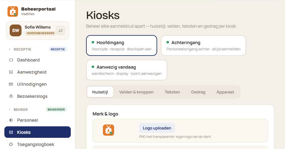 VisitWim kiosks